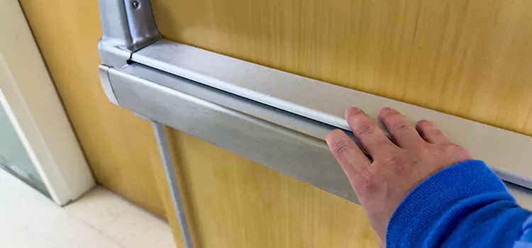 Installing a Push Bar on a Door Cortland